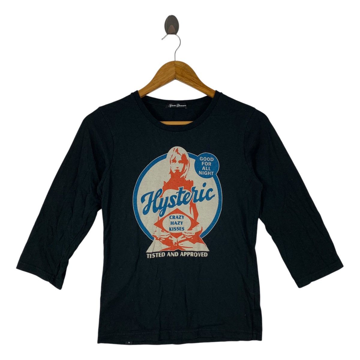 Glamour Hysteric Glamour Good For All Night Printed Tee Hoodie, Sweatshirt | PodTeesHub.com