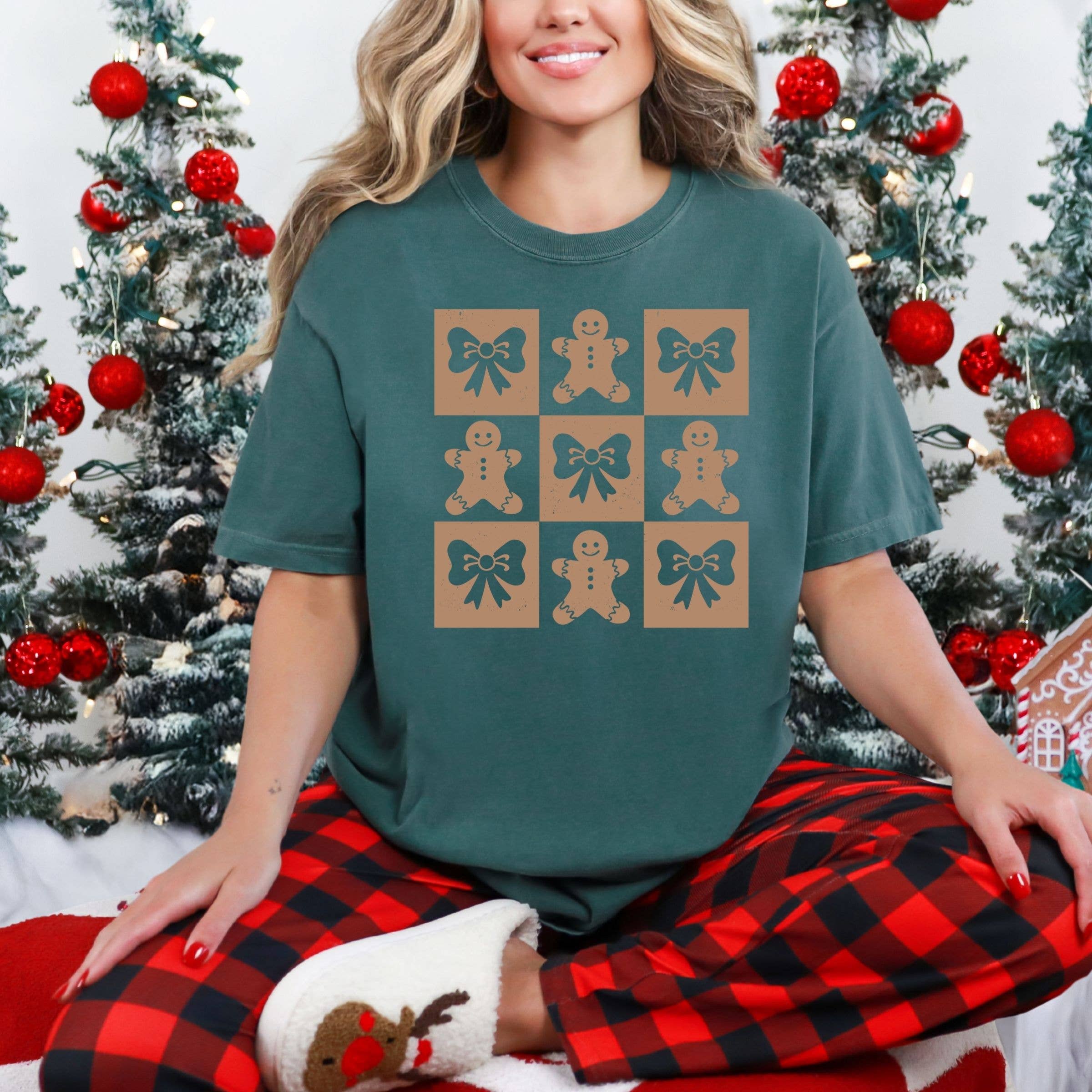 Ginger Bread Forest Christmas Tee - Christmas Graphic Tee Hoodie, Sweatshirt | PodTeesHub.com