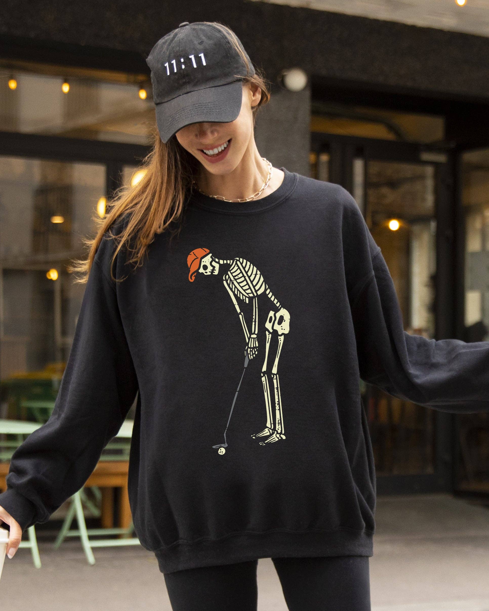 Golf Player, Skeleton,  Spooky, Halloween Sweatshirt T-Shirts, Hoodie | PodTeesHub.com