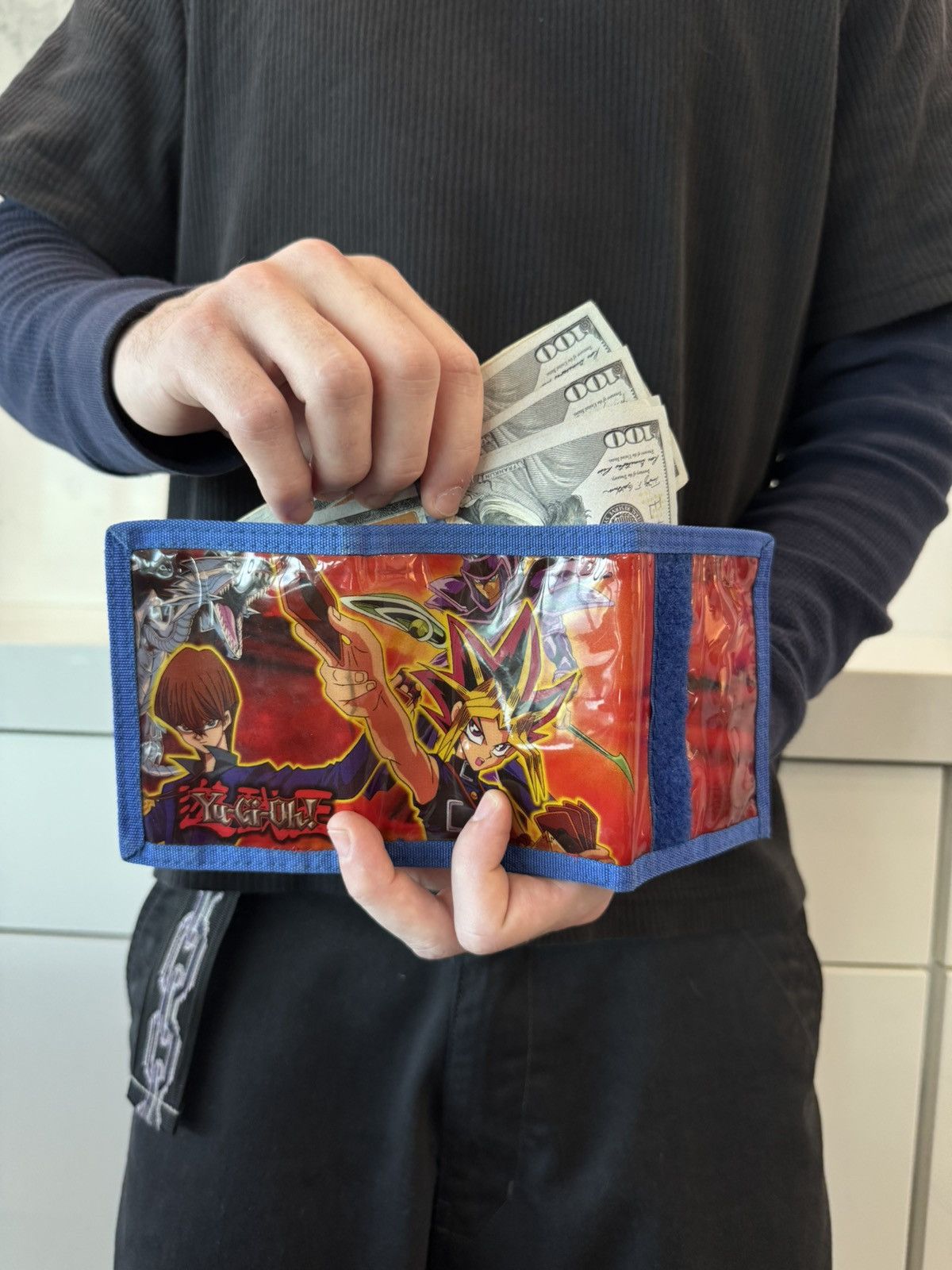 Anime Vintage 1996 Yu Gi Oh Anime Tri Fold Men S Wallet T-Shirts, Hoodie, Sweatshirt | PodTeesHub.com