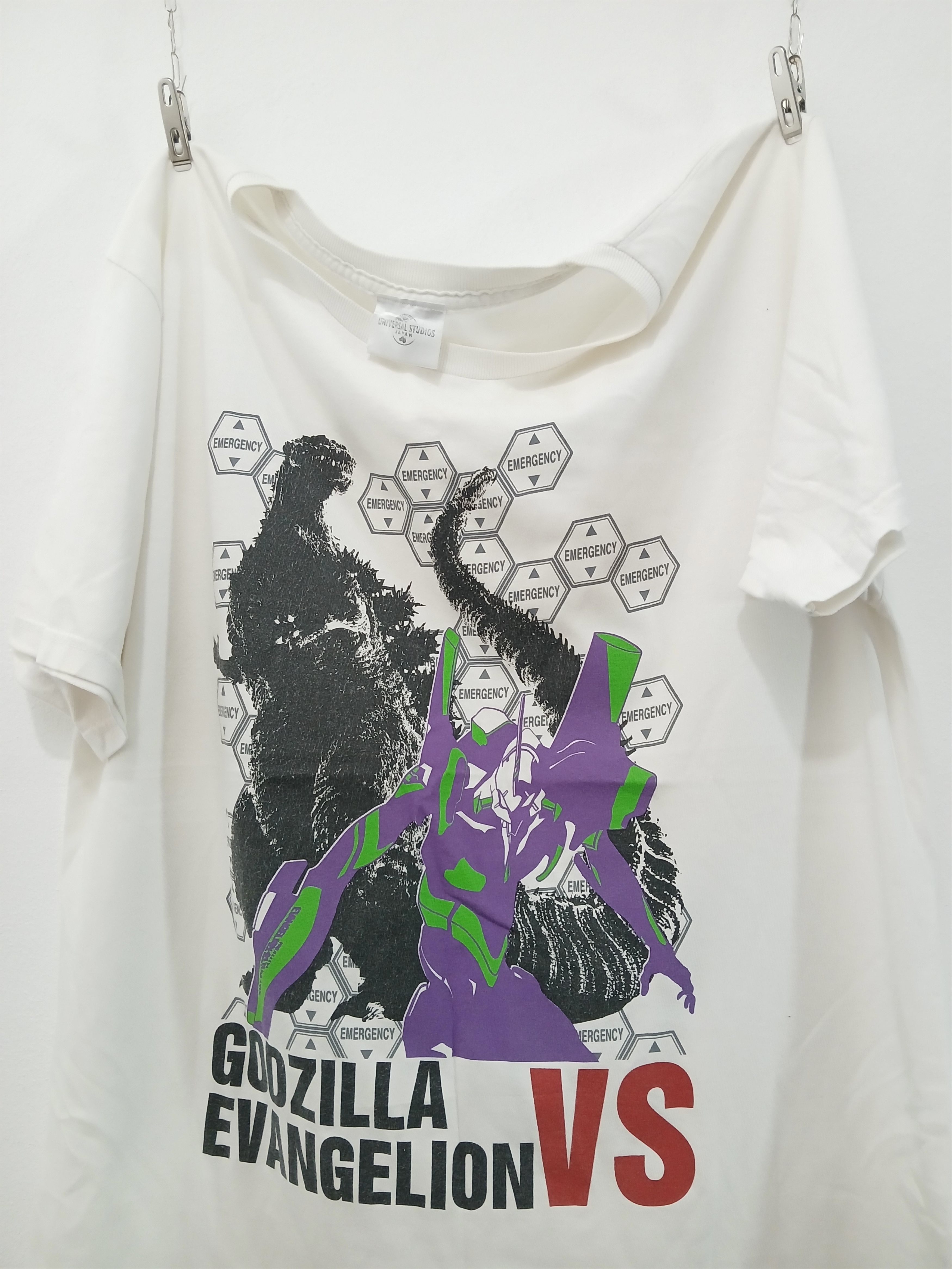 Japanese Brand Godzilla Vs Evangelion Universal Studios Japan Promo Tee Hoodie, Sweatshirt | PodTeesHub.com