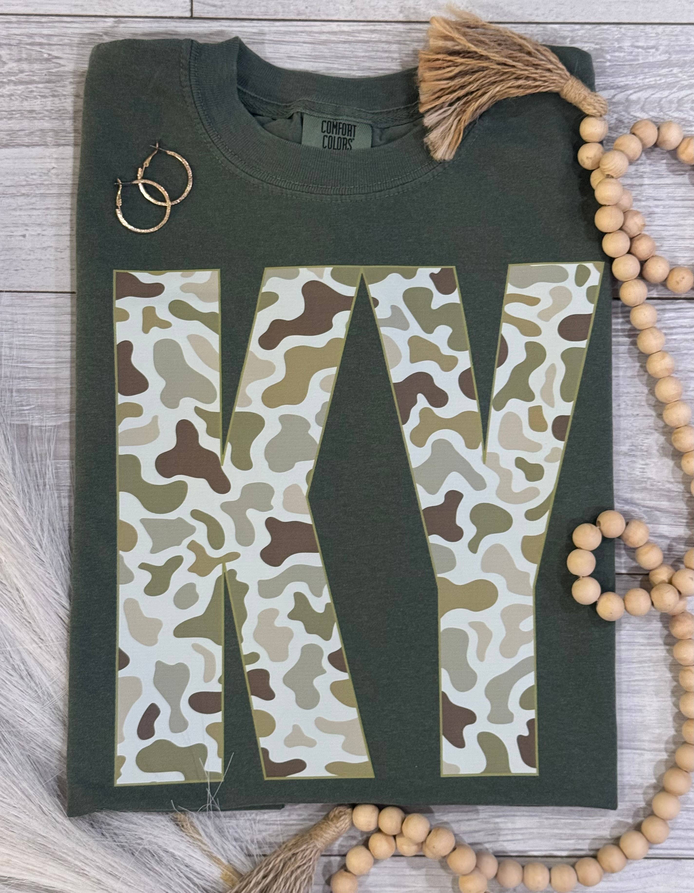 Ky Camo State Tee Hoodie, Sweatshirt | PodTeesHub.com