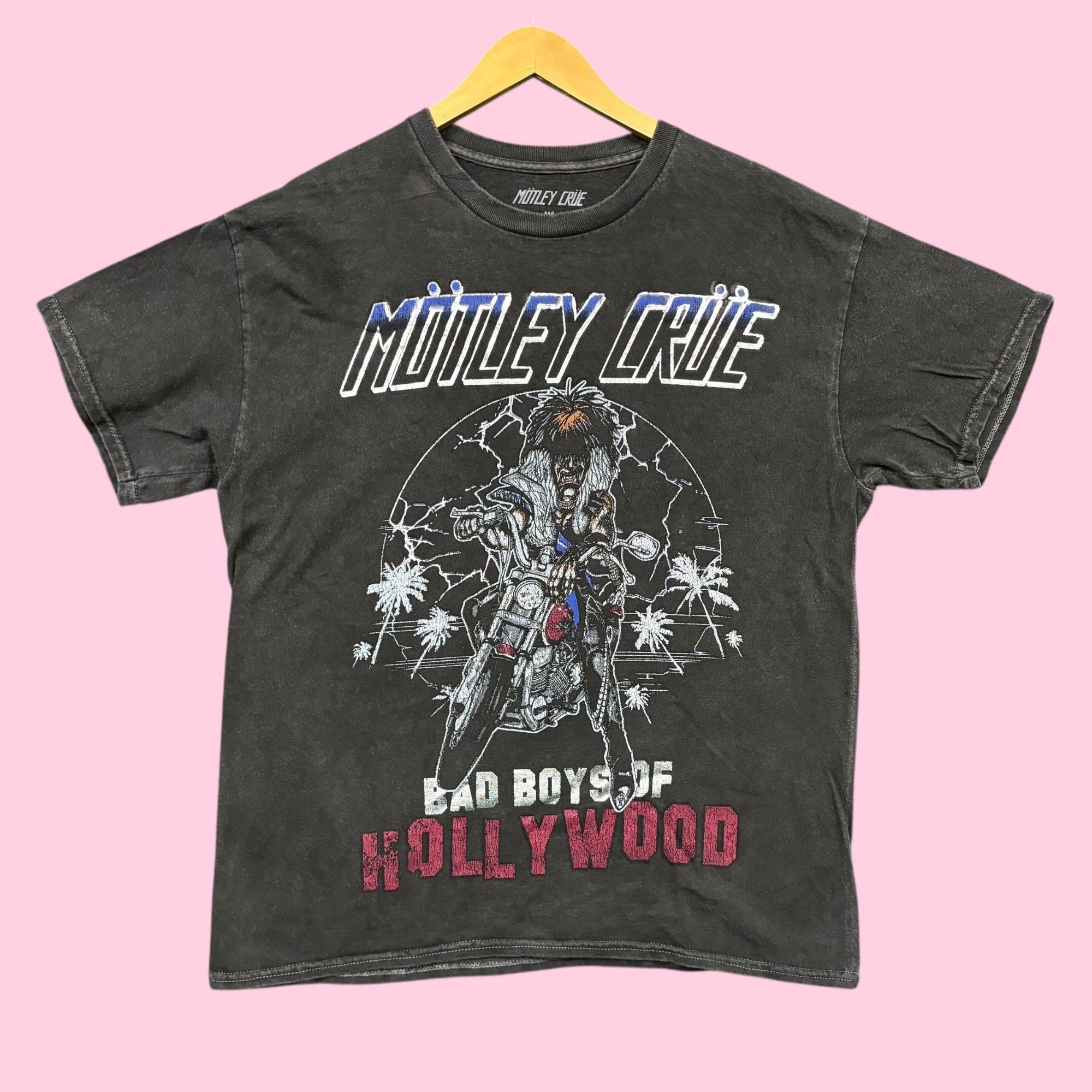 Band Tees Motley Crue Bad Boys Of Hollywood Heavy Metal Band Tee M L Hoodie, Sweatshirt | PodTeesHub.com