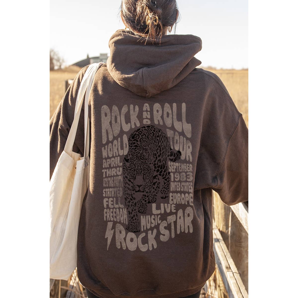 Vintage Rock and Roll Graphic  Hoodie Sweatshirts T-Shirts | PodTeesHub.com