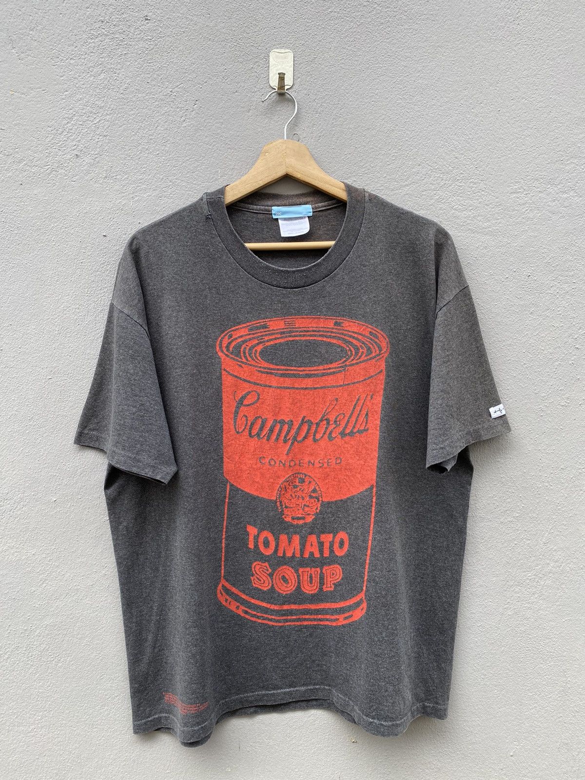 Andy Warhol Rare Vintage 90s Andy Warhol Campbell Soup Printed Tee Hoodie, Sweatshirt | PodTeesHub.com