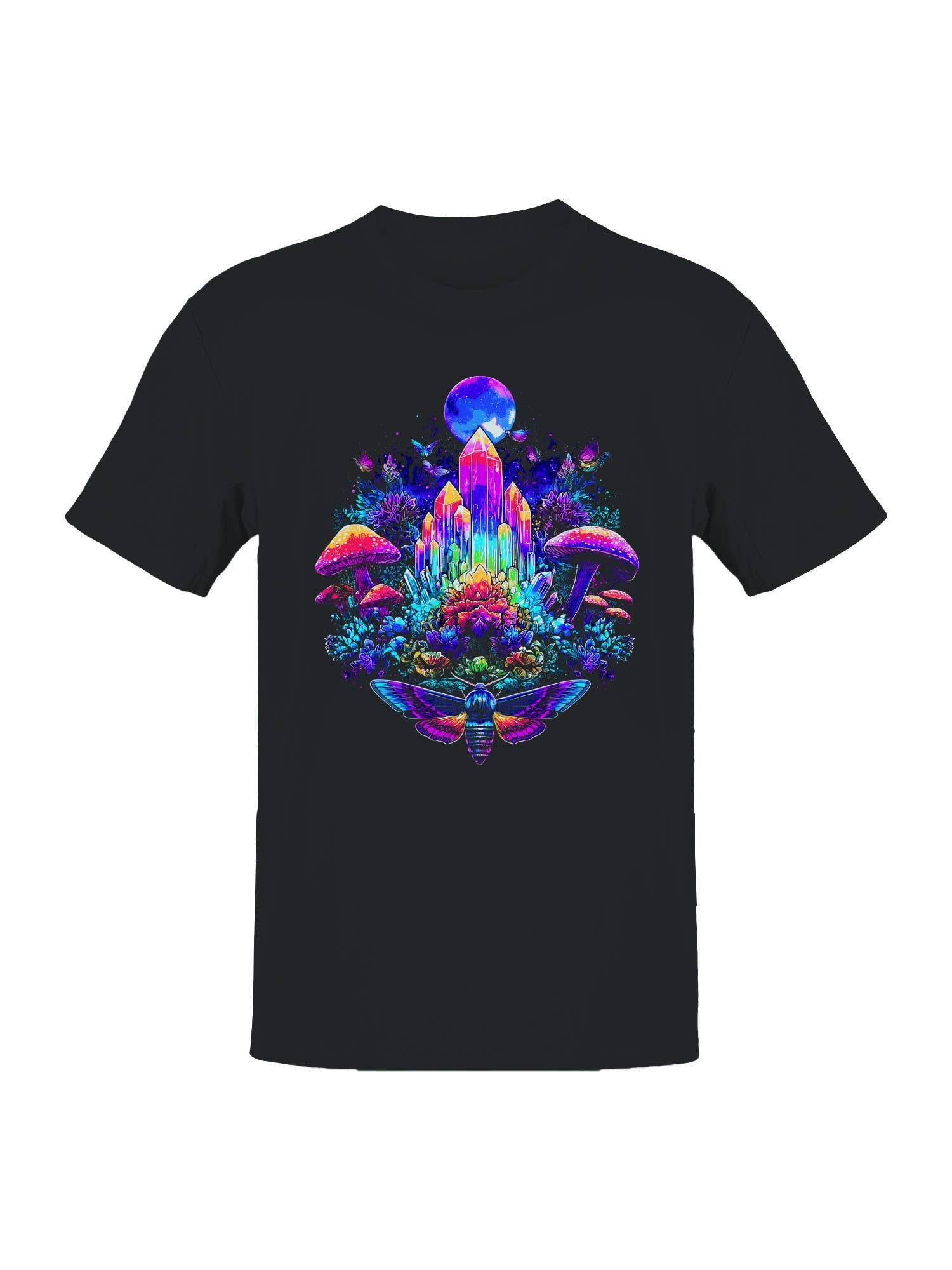 Mystic Crystal Moonlit Garden Men's T-Shirt Hoodie, Sweatshirt | PodTeesHub.com