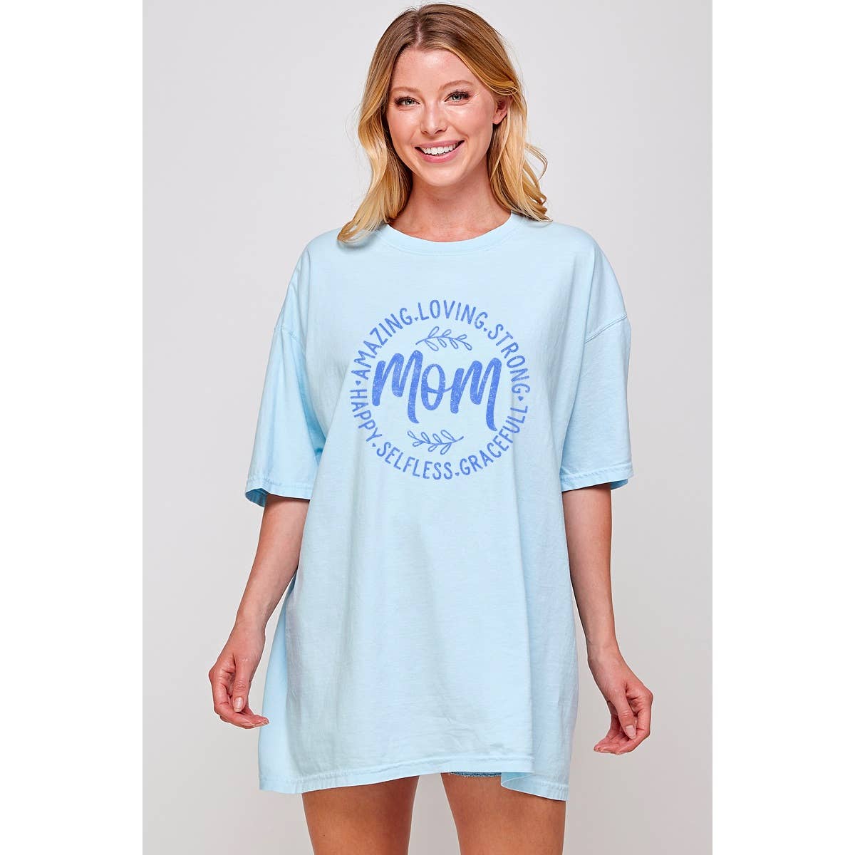 Mom Graphic Oversized Tee Hoodie, Sweatshirt | PodTeesHub.com