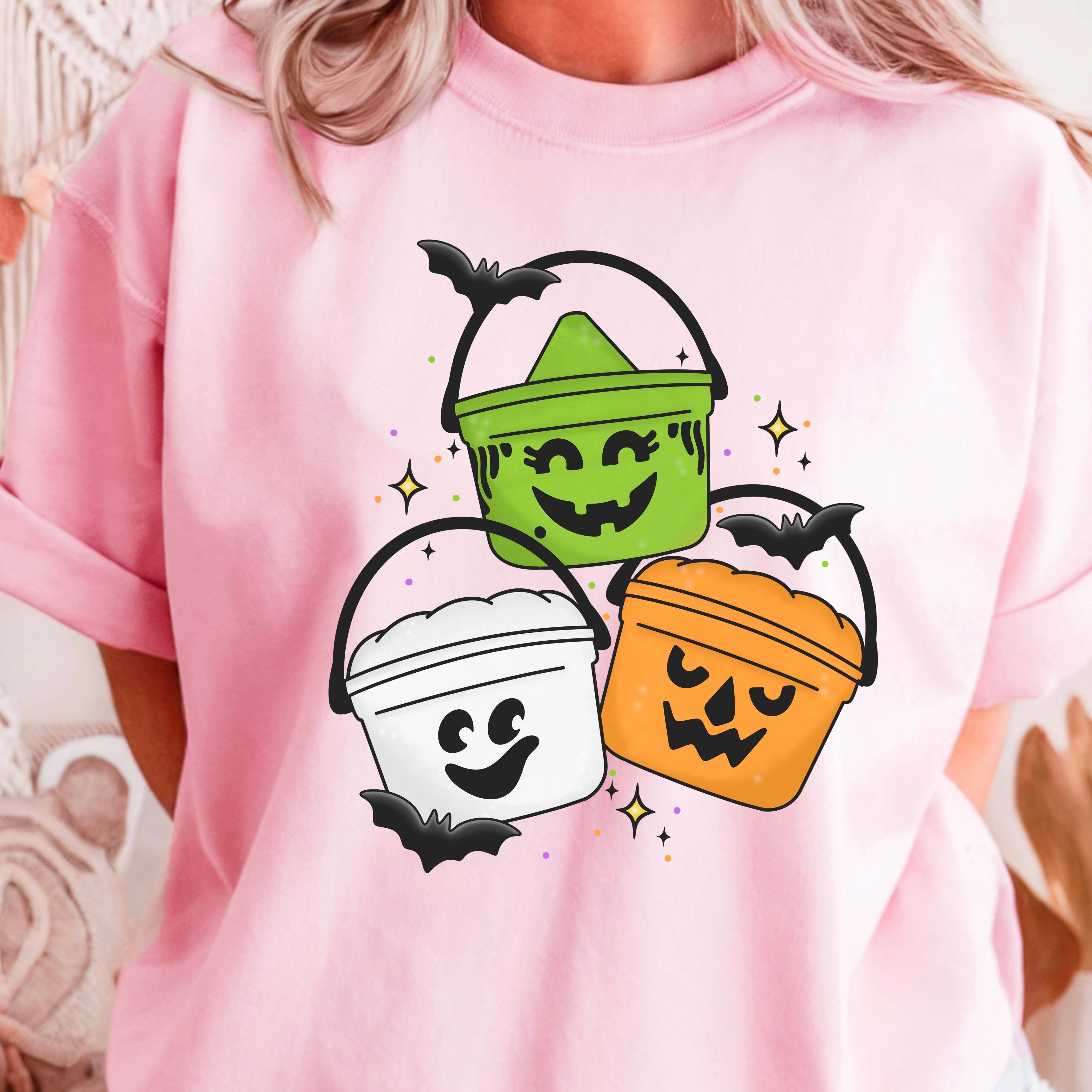 Meal Bucket Halloween 2025 Women’S Graphic Tee | Gildan Hoodie, Sweatshirt | PodTeesHub.com
