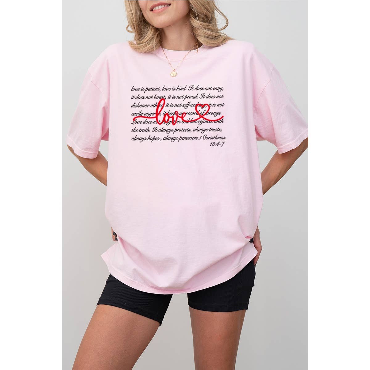 Love Graphic Oversized Tee Hoodie, Sweatshirt | PodTeesHub.com