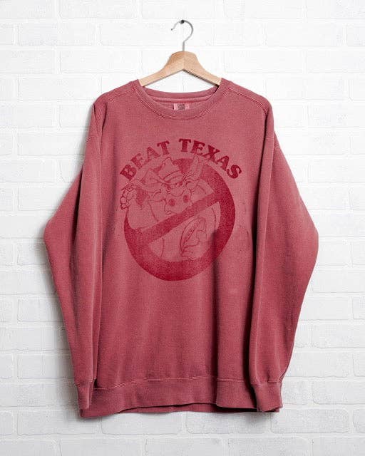 Beat Texas Horn Busters Crimson Cc Sweatshirt T-Shirts, Hoodie | PodTeesHub.com