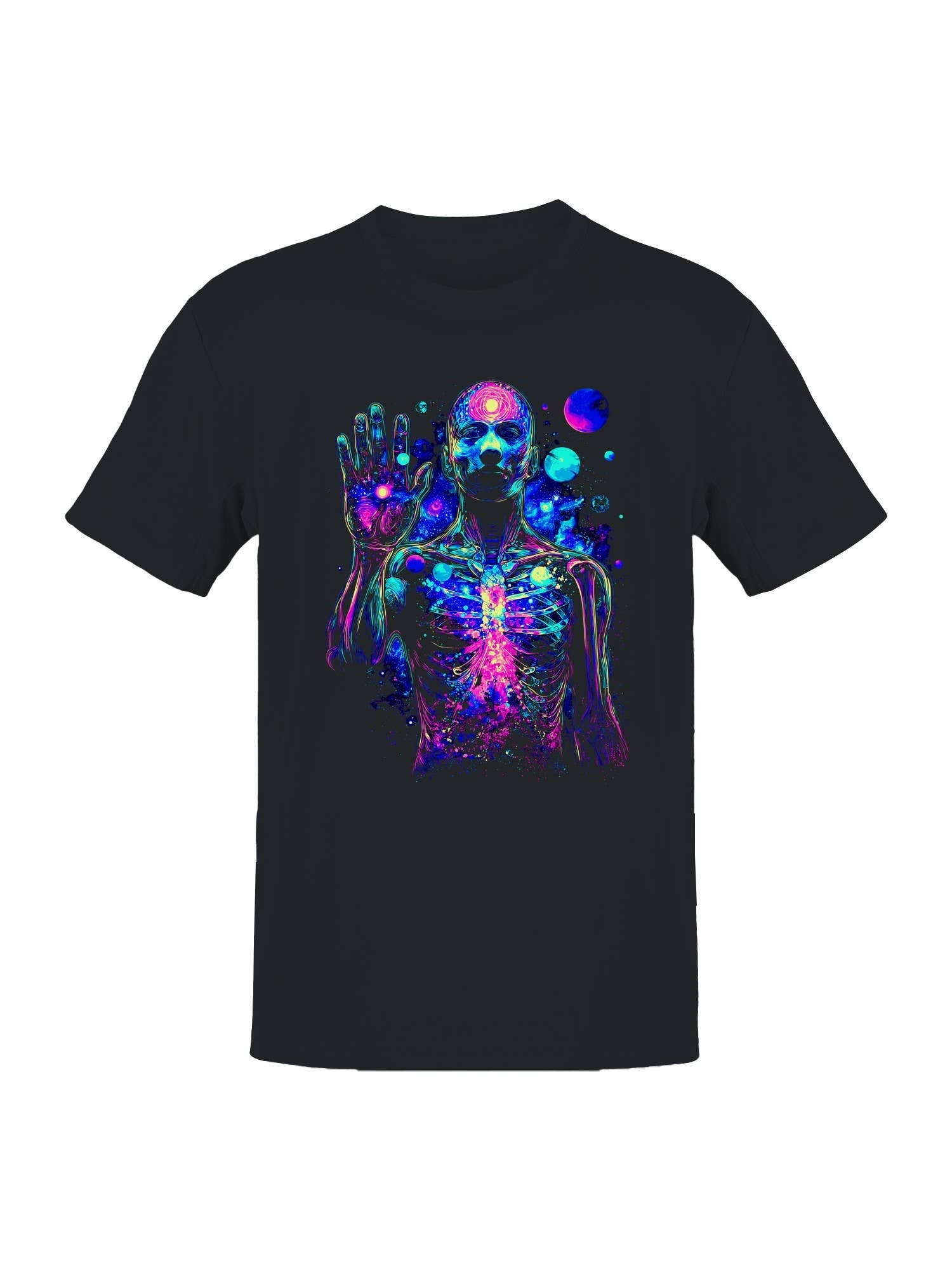 Cosmic Neon Human Anatomy Art Men's T-Shirt Hoodie, Sweatshirt | PodTeesHub.com