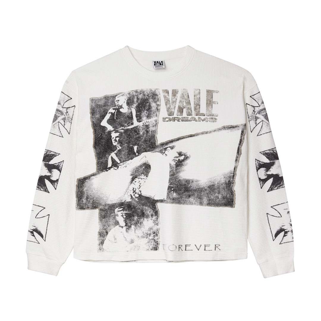 Vale Forever Slam Long Sleeve Thermal Tee White Hoodie, Sweatshirt | PodTeesHub.com