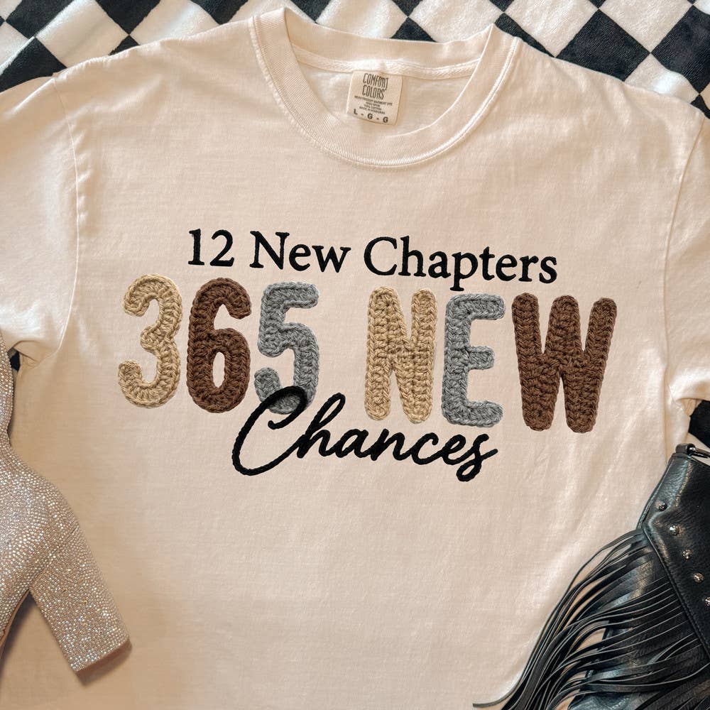 Faux Yarn 12 New Chapters 365 New Chances Tee Hoodie, Sweatshirt | PodTeesHub.com