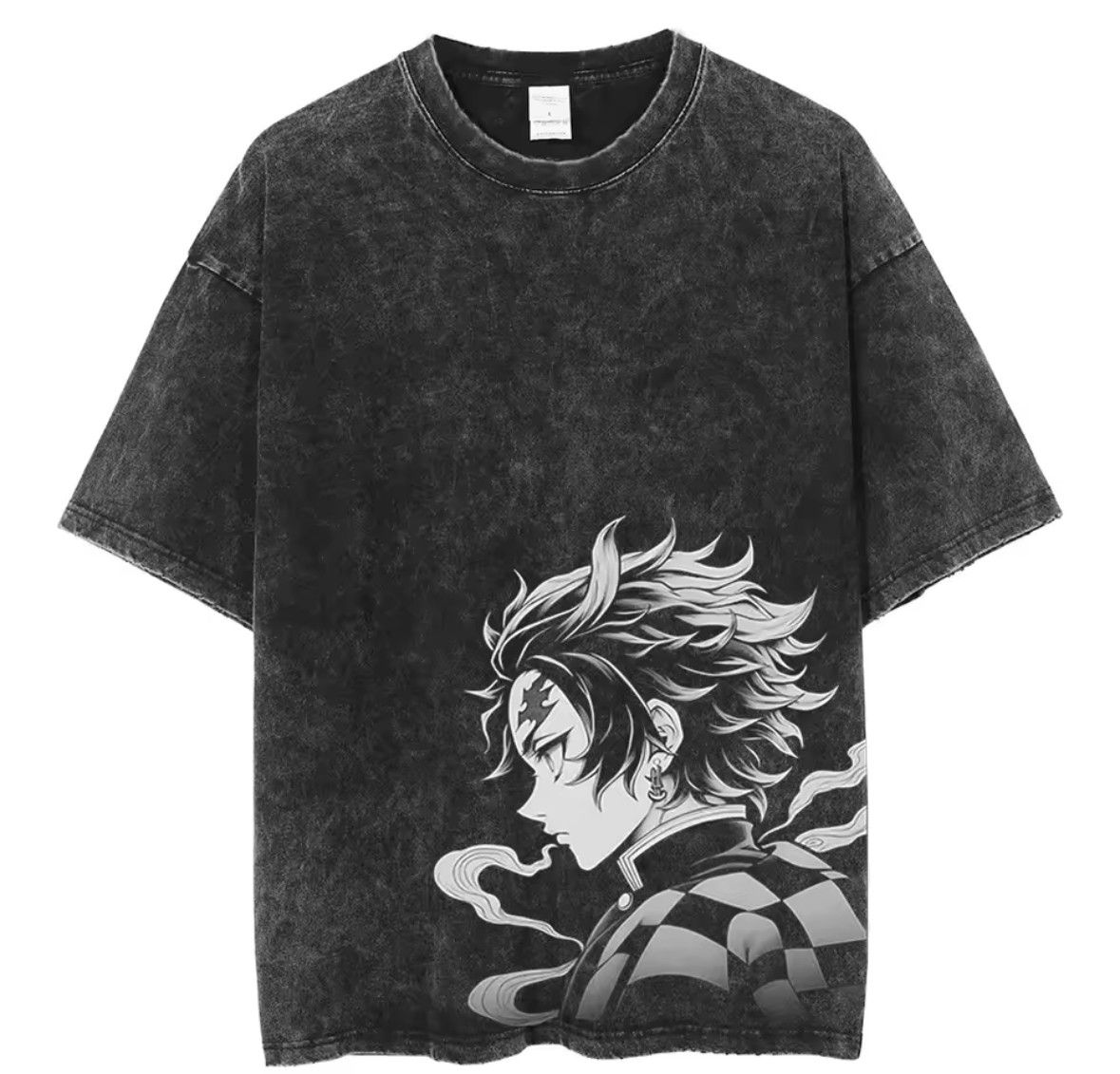 Japanese Brand Y2k Vintage Fighter Boy Anime Graffiti Washed T Shirt Hoodie, Sweatshirt | PodTeesHub.com