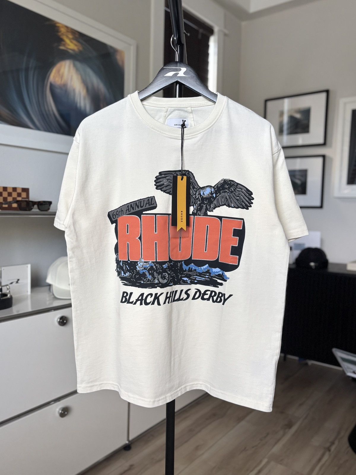 Rhude Rally Hills Racing Graphic Tee Hoodie, Sweatshirt | PodTeesHub.com
