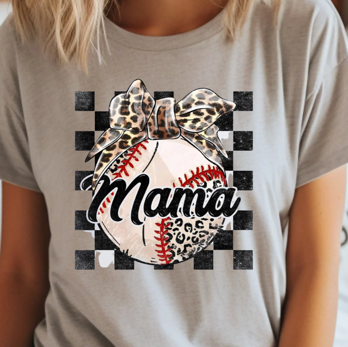 Leopard Baseball Mama Tee Hoodie, Sweatshirt | PodTeesHub.com