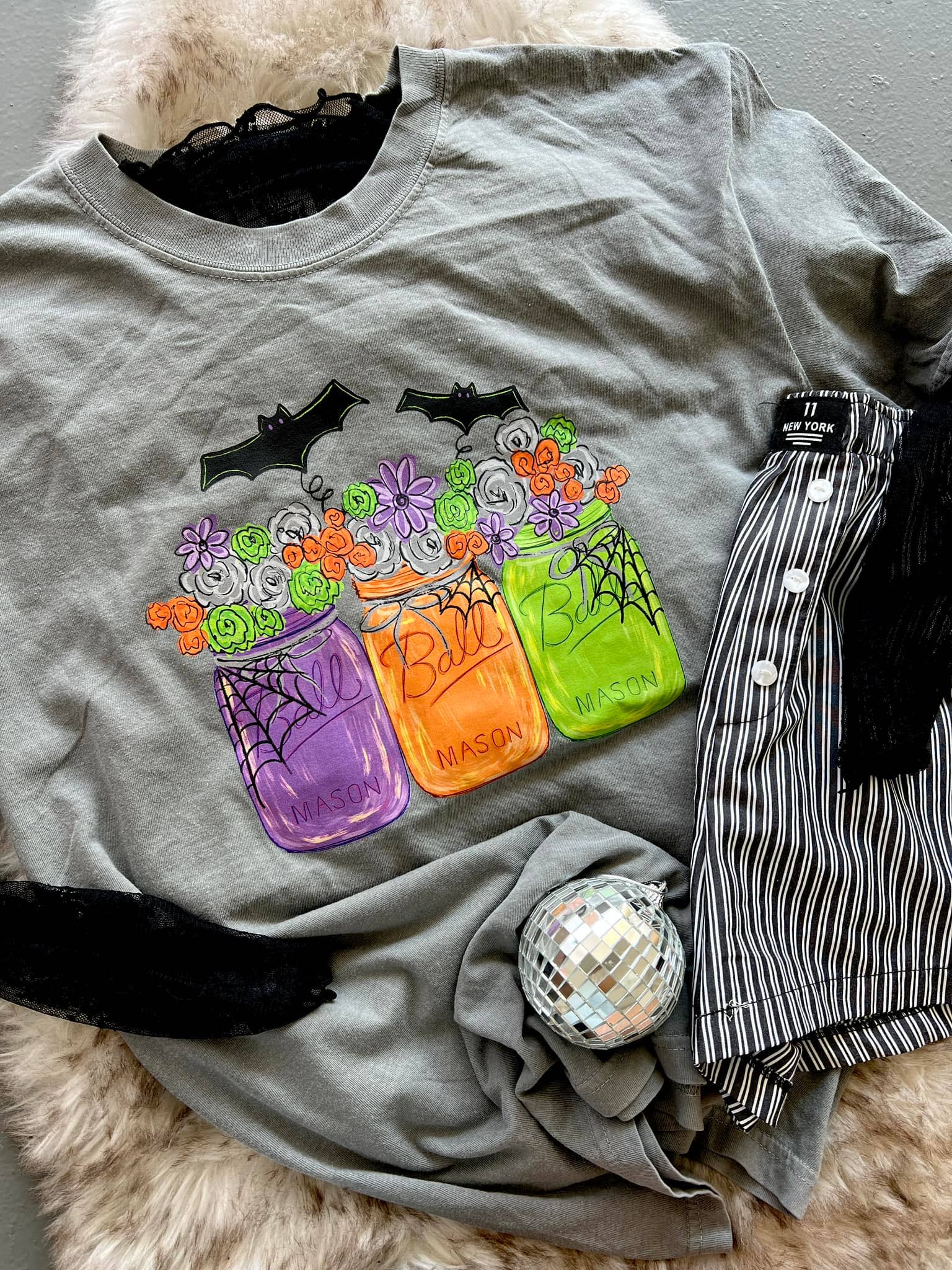 Spooky Halloween Color Jar's Cute Dtf Tee Hoodie, Sweatshirt | PodTeesHub.com