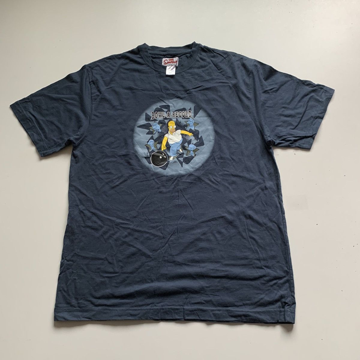 The Simpsons Vintage 2003 The Simpsons Bowling Graphic T Shirt Large Hoodie, Sweatshirt | PodTeesHub.com