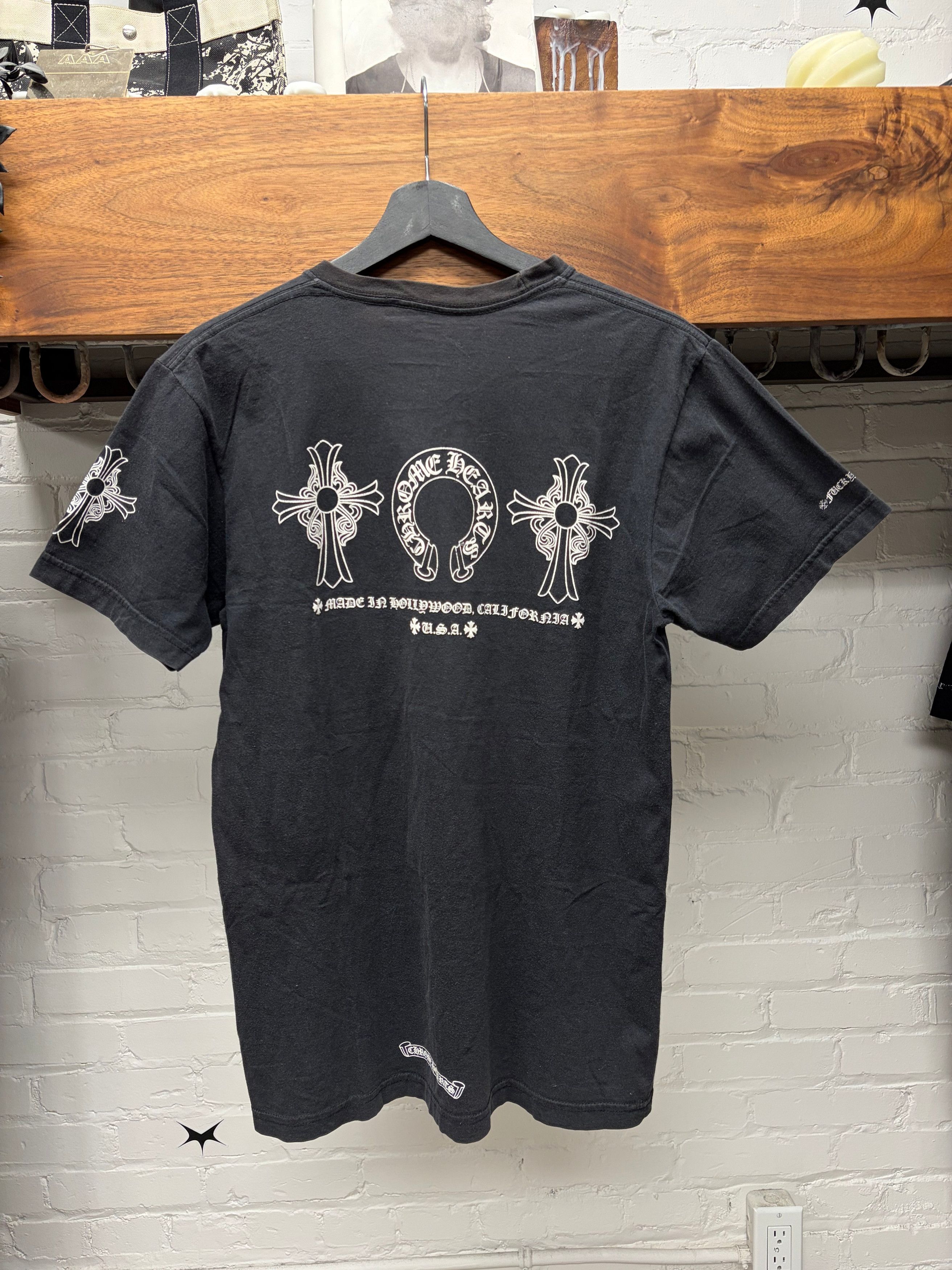 Hearts Chrome Hearts Celtic Cross Horseshoe Logo Fuck You Graphic T Shirt Hoodie, Sweatshirt | PodTeesHub.com