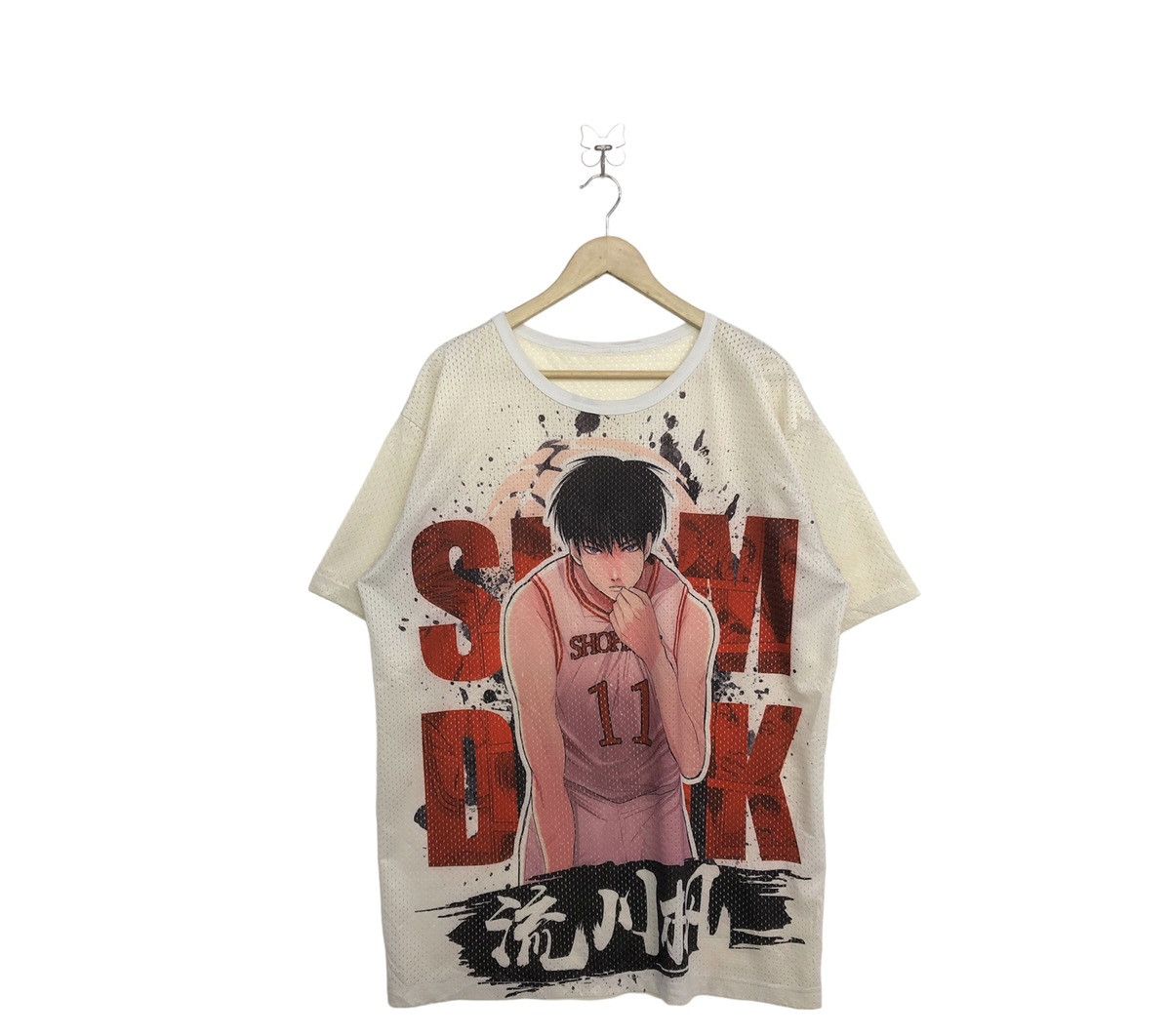 Anime Slam Dunk Vintage Rukawa Kaede Anime Streetwear Tshirt Hoodie, Sweatshirt | PodTeesHub.com