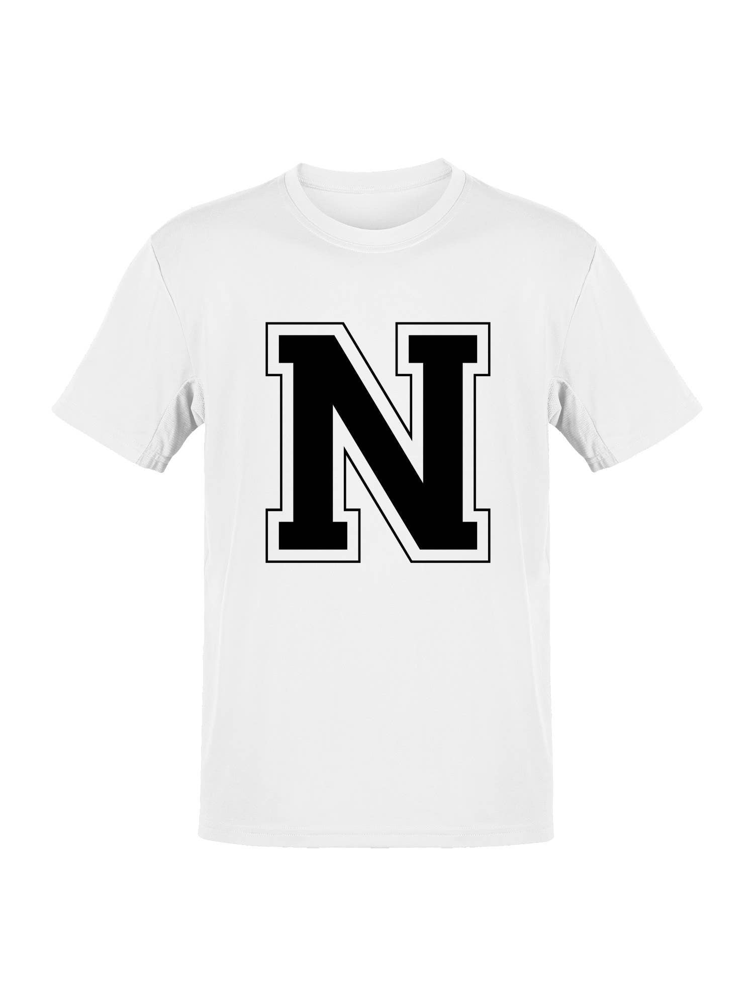 College Varsity Letter N Unisex T-Shirt Women's T-Shirt Hoodie, Sweatshirt | PodTeesHub.com