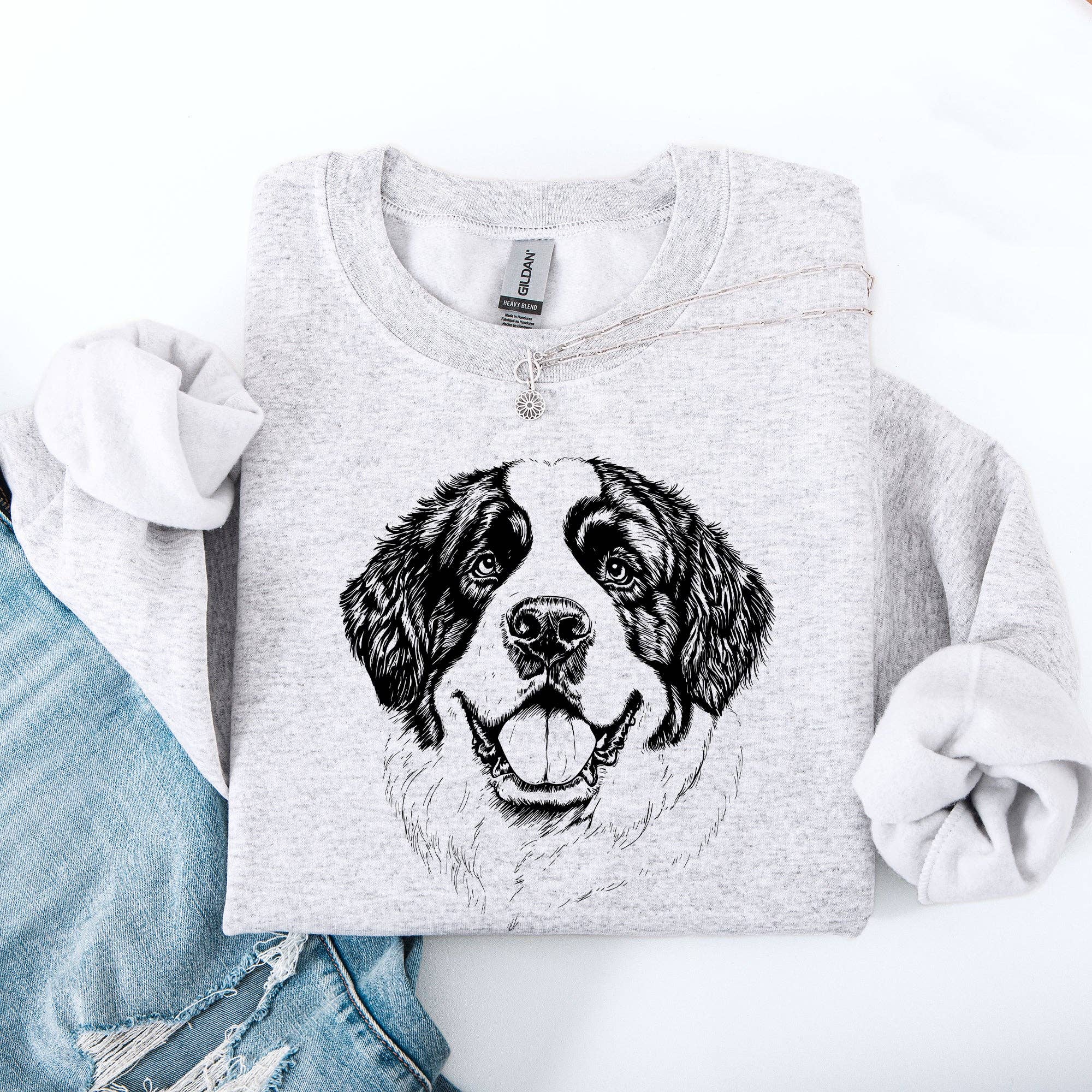 Saint Bernard, Pet, Dog Breed Sweatshirt T-Shirts, Hoodie | PodTeesHub.com