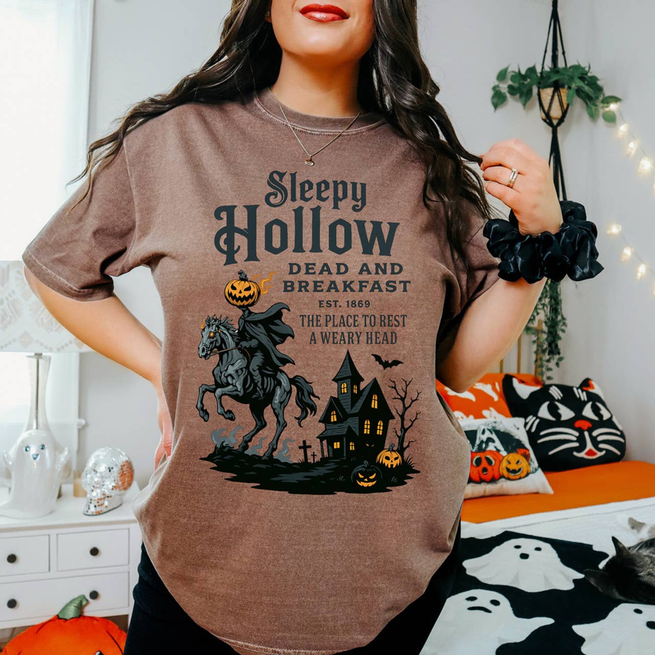 Sleepy Hollow Dead and Breakfast Tee Hoodie, Sweatshirt | PodTeesHub.com