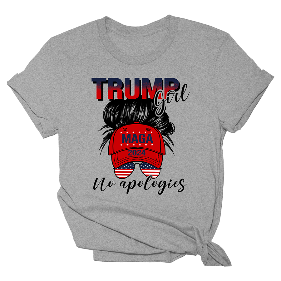 Trump Girl No Apologies Tee - 1408 Hoodie, Sweatshirt | PodTeesHub.com