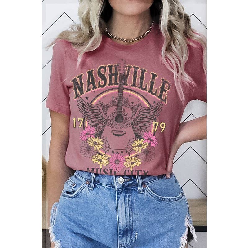 Music City Nashville Short Sleeve Tee Hoodie, Sweatshirt | PodTeesHub.com
