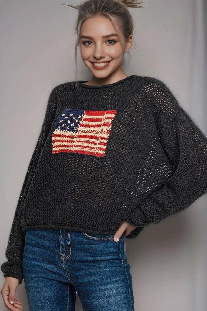 ...._ SI-28045 4th of July American Flag Crew Neck Sweater T-Shirts, Hoodie, Sweatshirt | PodTeesHub.com