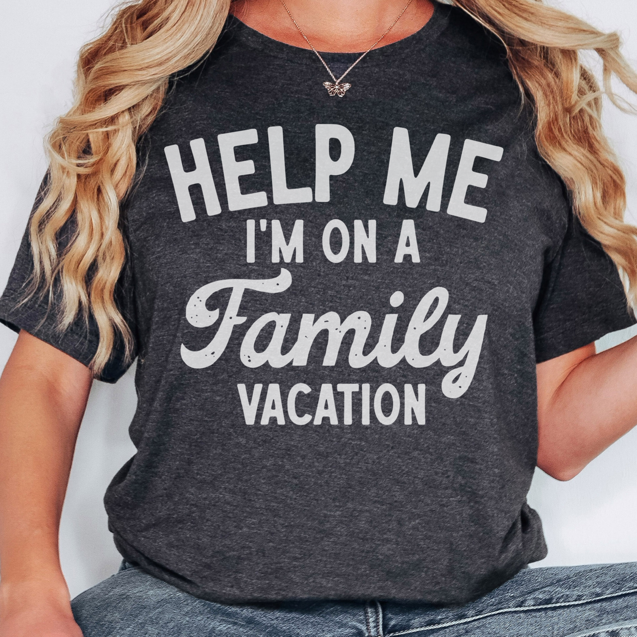 Help Me I'm On A Family Vacation T-Shirt Hoodie, Sweatshirt | PodTeesHub.com