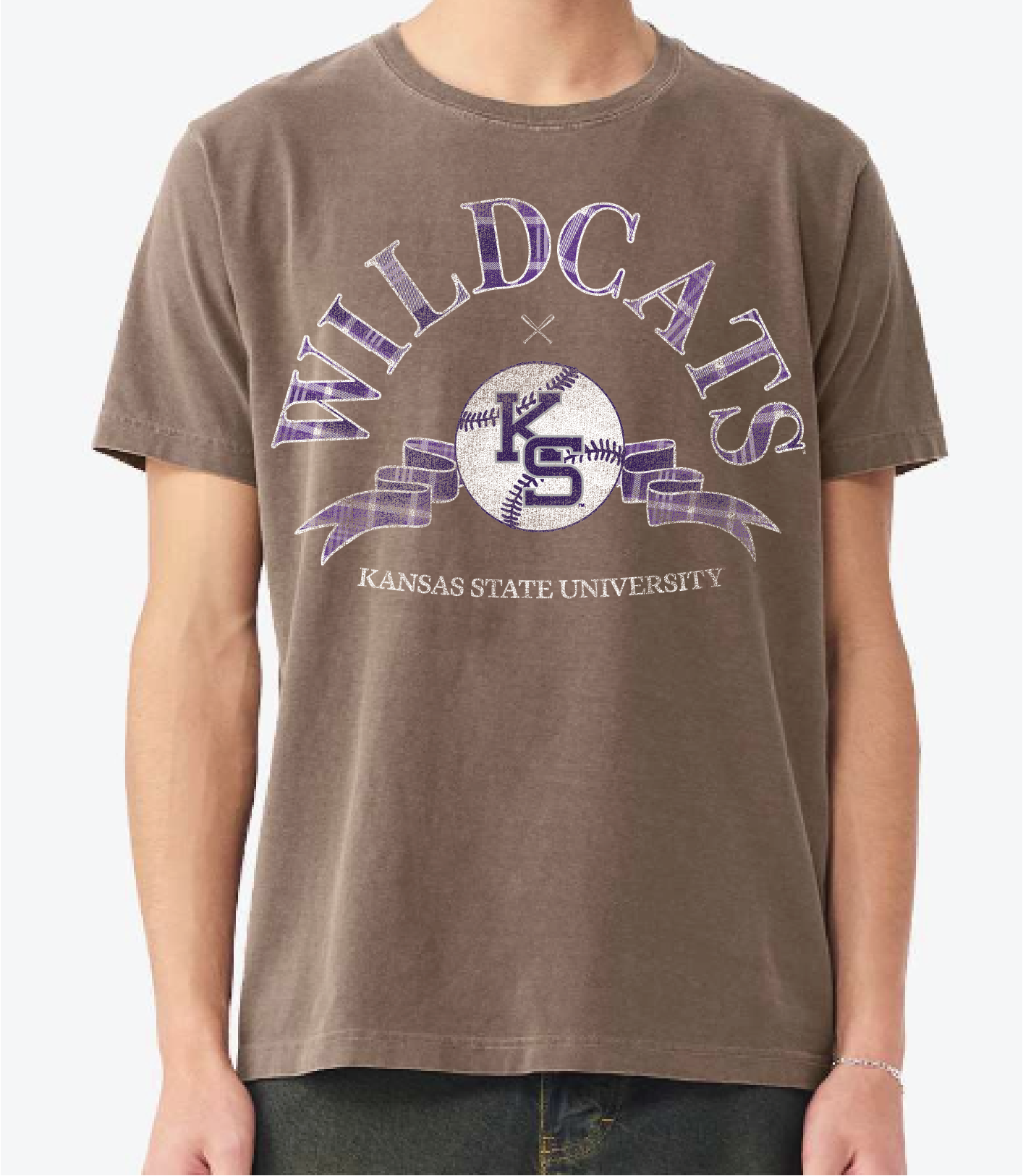 Kansas State Wildcats Heritage Baseball Brown Cc Tee Hoodie, Sweatshirt | PodTeesHub.com
