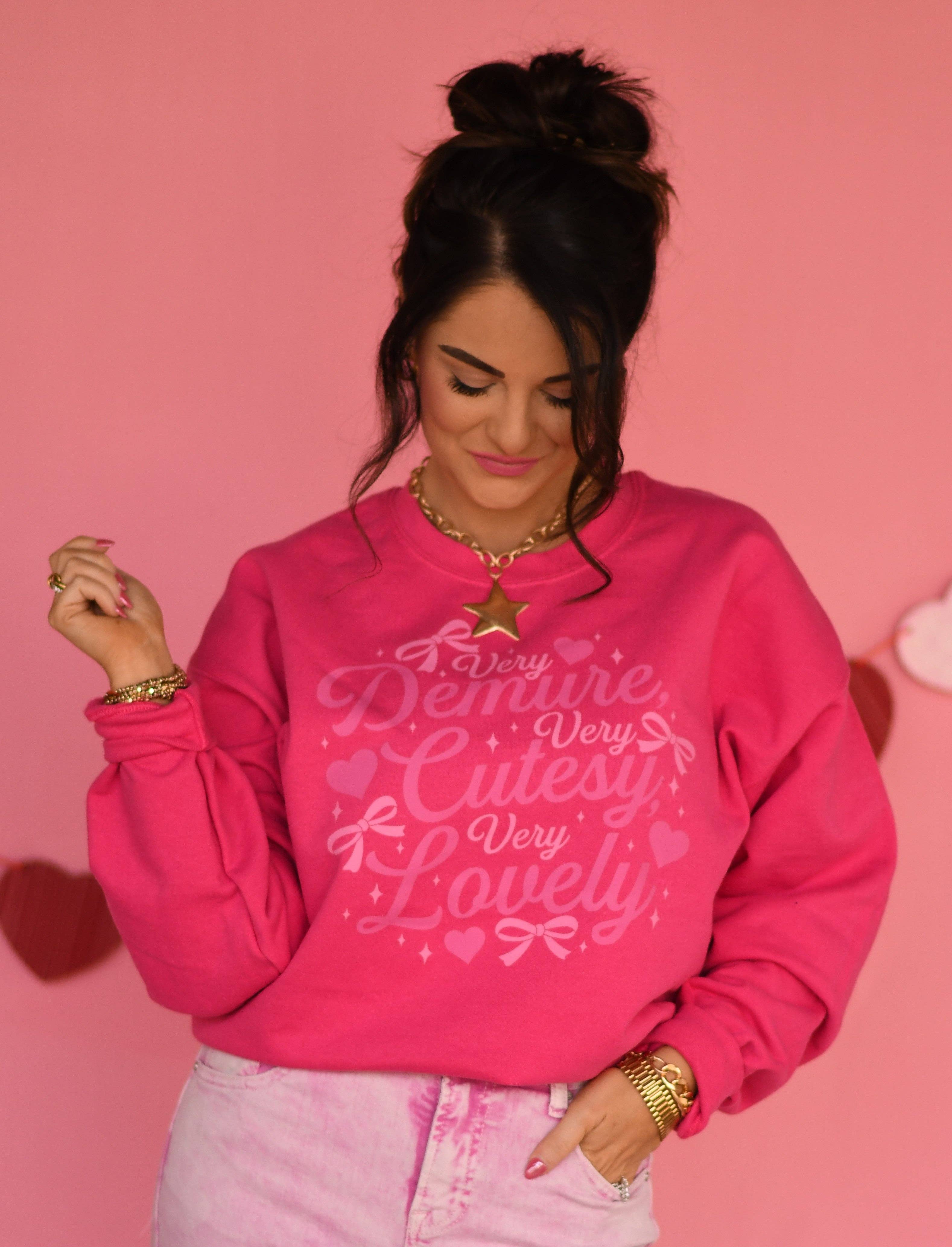 Very Demure Very Cutesy Very Lovely Sweatshirt T-Shirts, Hoodie | PodTeesHub.com