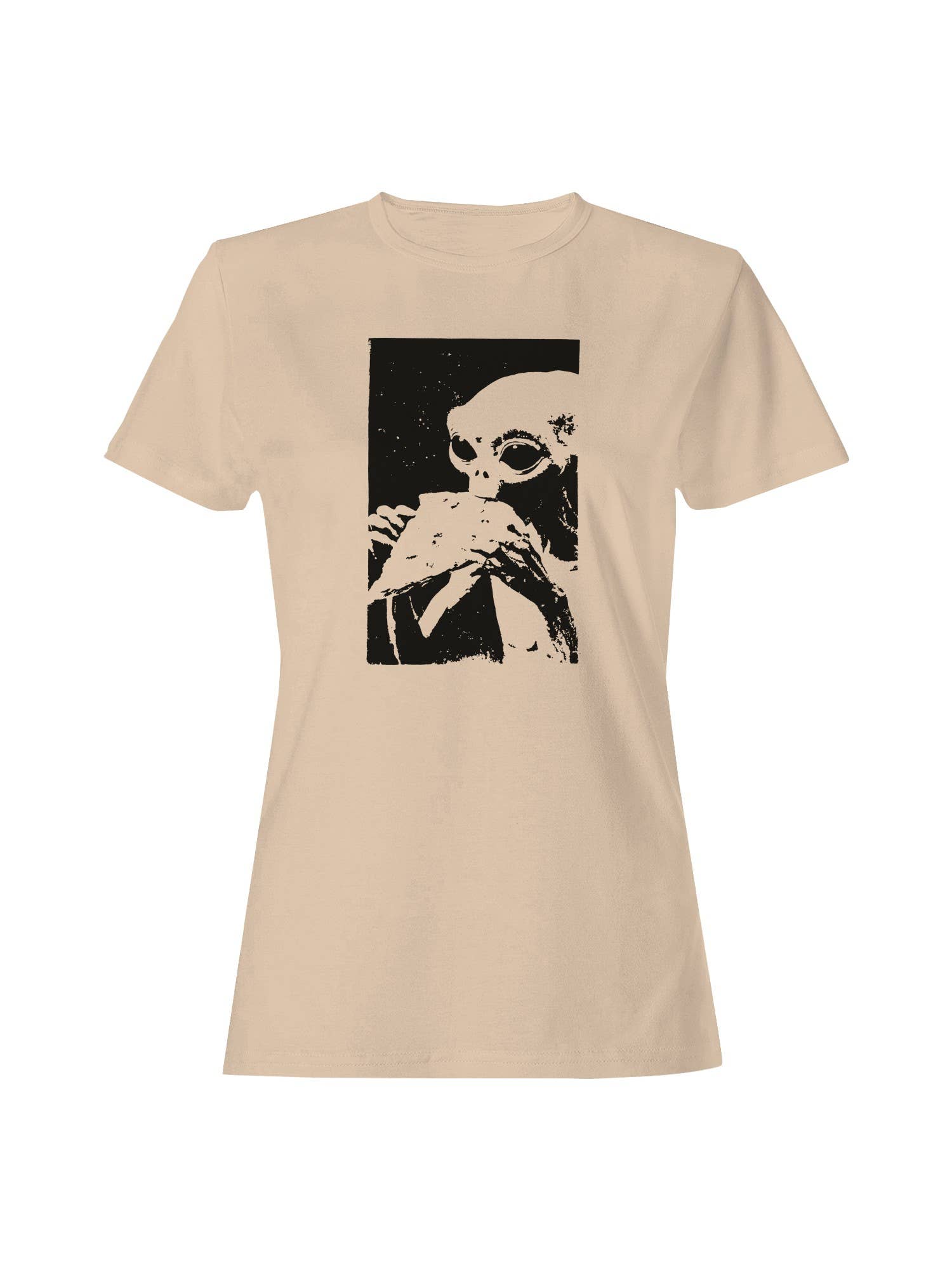 Cryptid Holding Frog Illustration Women's T-Shirt Hoodie, Sweatshirt | PodTeesHub.com