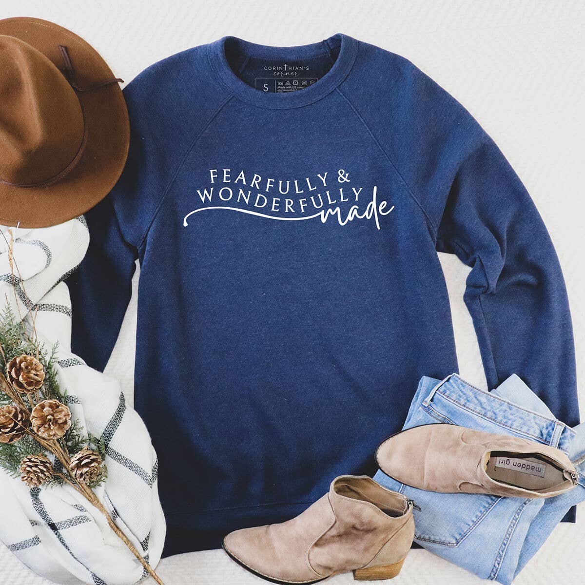 Fearfully and Wonderfully Made Premium Fleece Sweatshirt T-Shirts, Hoodie | PodTeesHub.com
