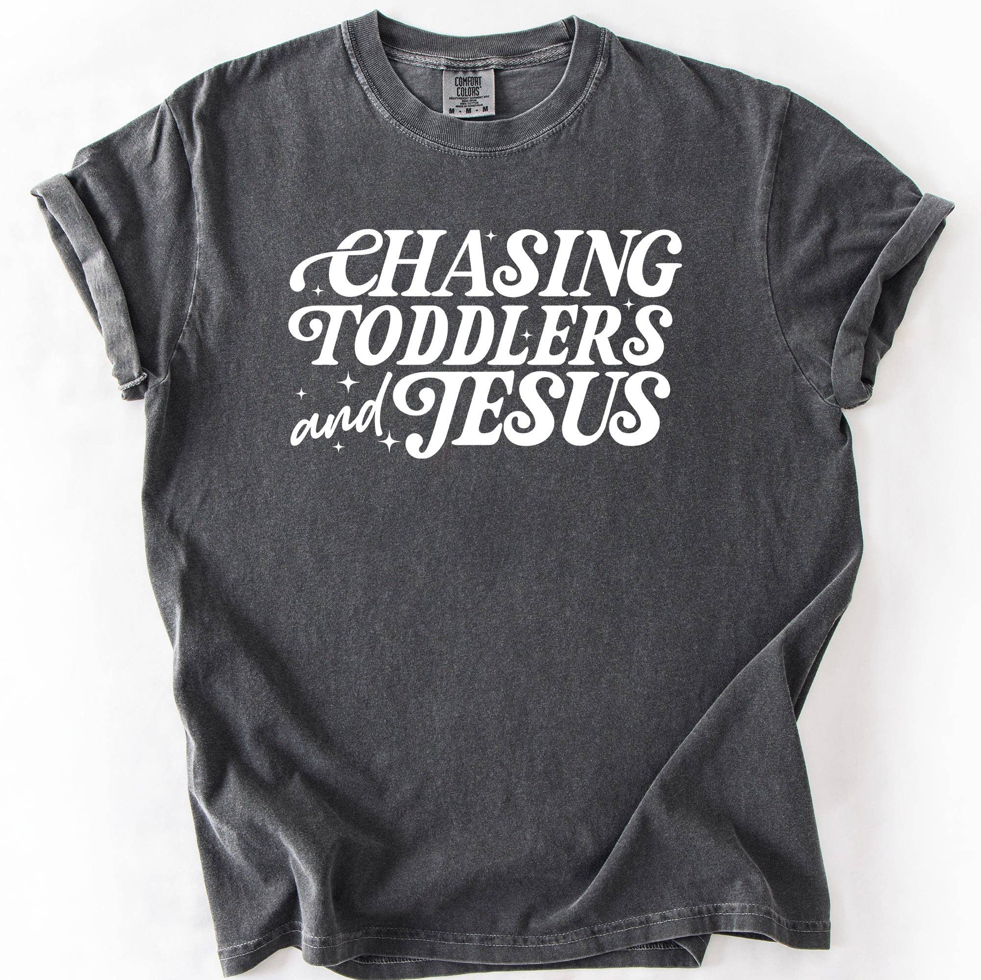 Chasing Toddlers and Jesus, Christian, Mom, Faith, T-Shirt Hoodie, Sweatshirt | PodTeesHub.com
