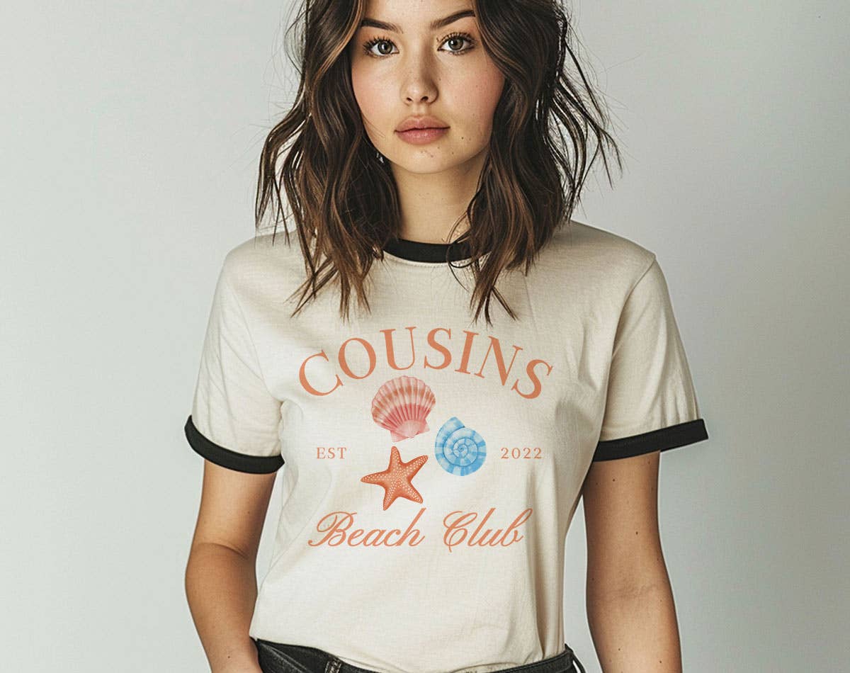 Cousins Beach Club - the Summer I Turned Pretty Ringer Shirt Hoodie, Sweatshirt | PodTeesHub.com