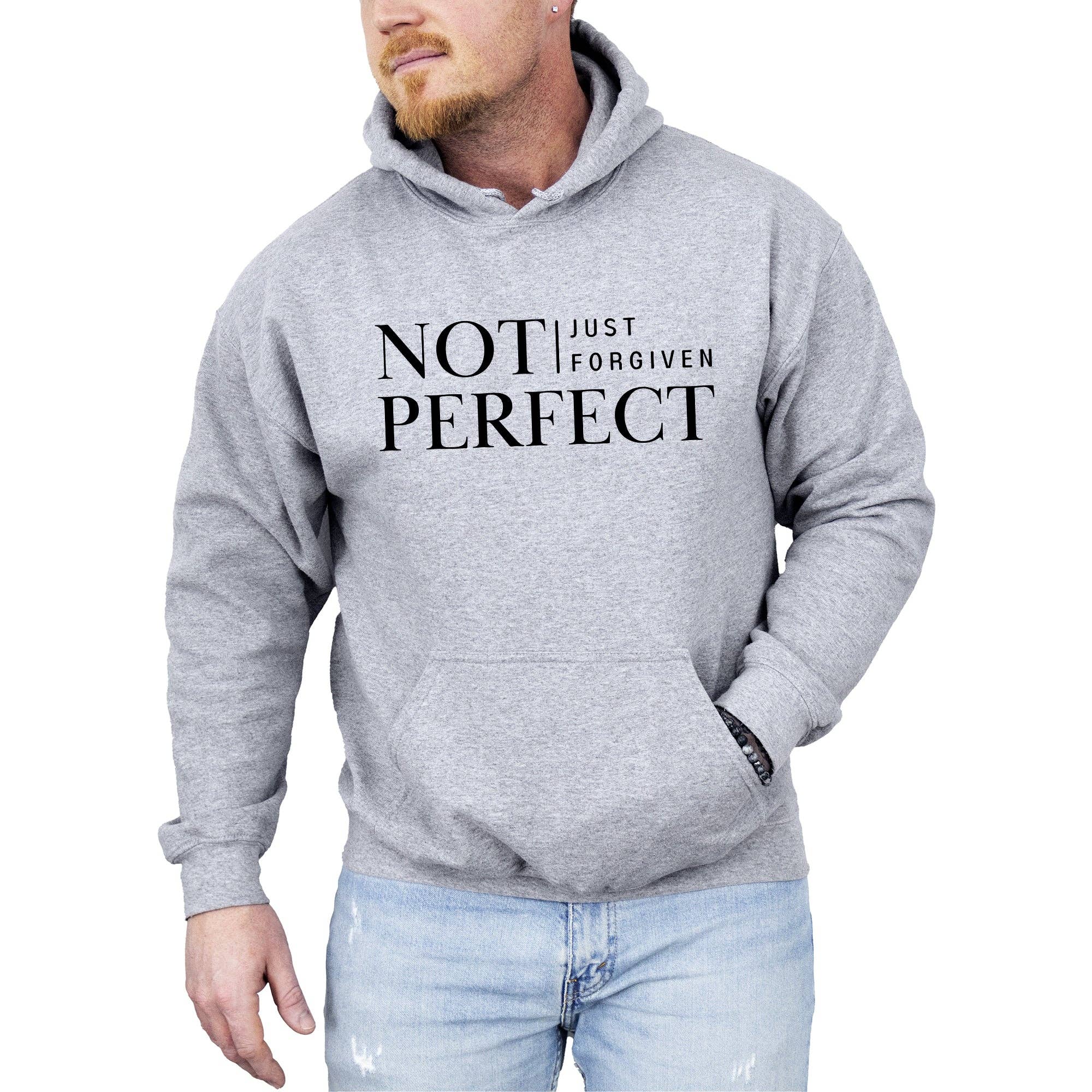 Not Perfect, Just Forgiven, Christian Religious Jesus Hoodie T-Shirts, Sweatshirt | PodTeesHub.com
