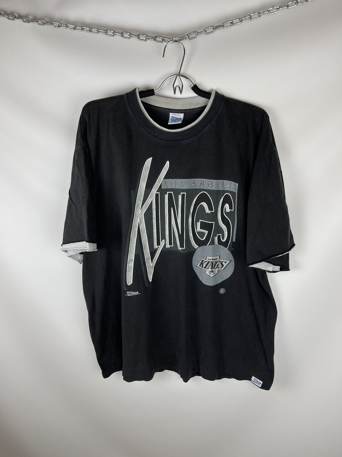 Vintage Salem Sportswear 1991 Los Angeles Kings Vintage Nhl Tee Hoodie, Sweatshirt | PodTeesHub.com