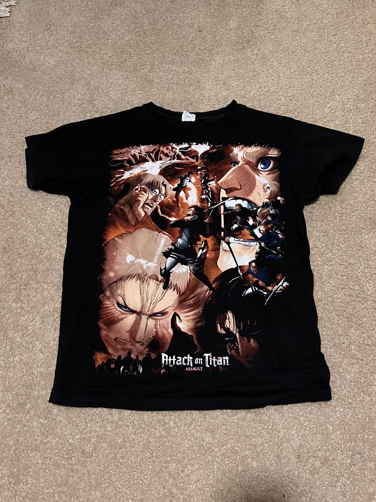 Vintage Attack On Titan All Over Print Tee Hoodie, Sweatshirt | PodTeesHub.com