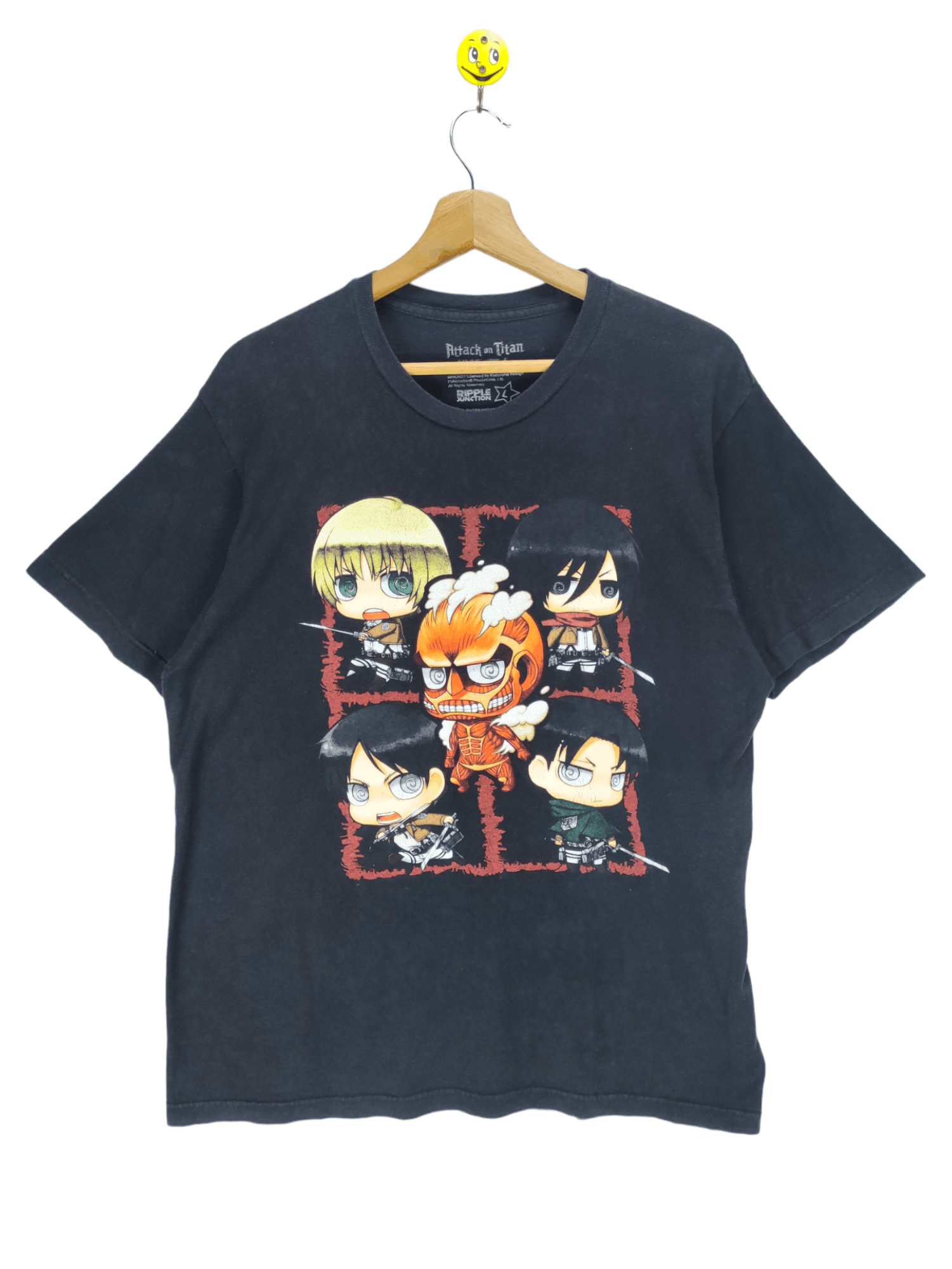 Japanese Brand Steals Attack On Titan Chibi Anime Tee Hoodie, Sweatshirt | PodTeesHub.com