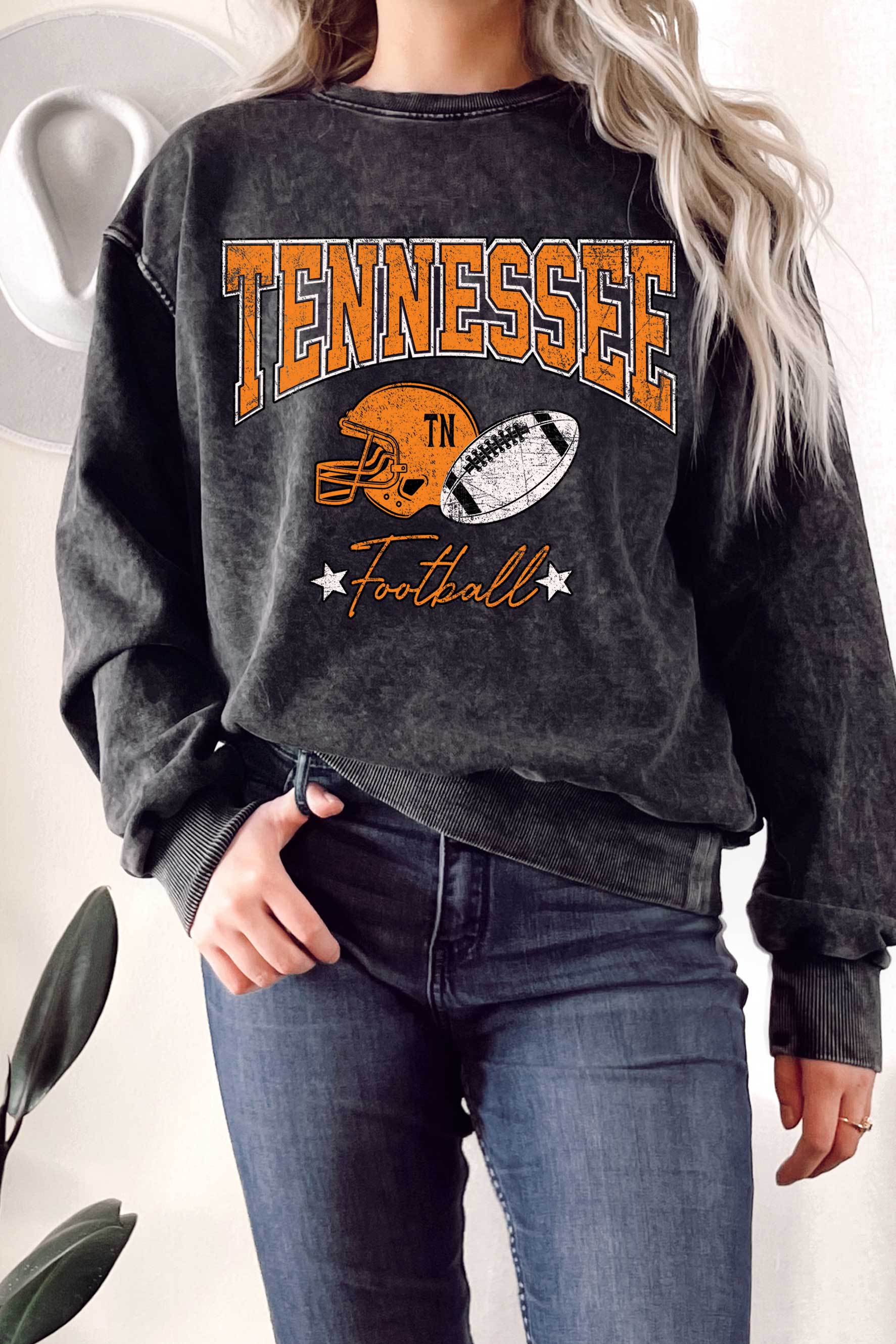 Tennessee Football Mineral Graphix Terry Sweatshirt T-Shirts, Hoodie | PodTeesHub.com
