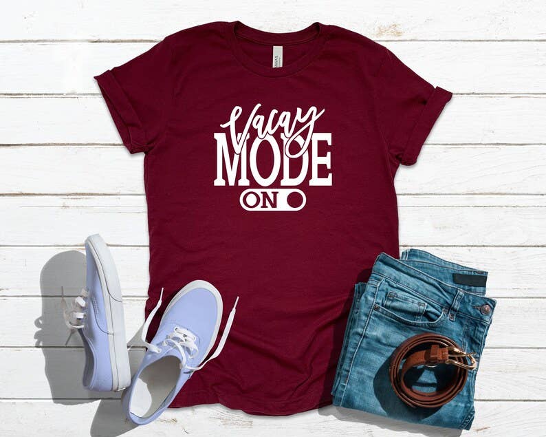 Vacay Mode On T-Shirt Hoodie, Sweatshirt | PodTeesHub.com