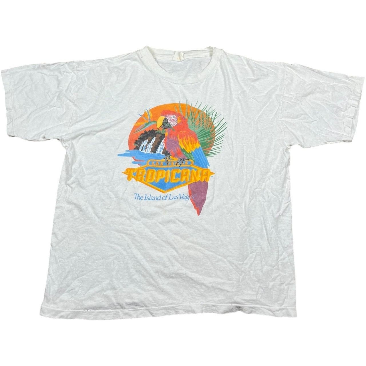 Vintage Tropicana Las Vegas Parrot Graphic 80s Vintage T Shirt Hoodie, Sweatshirt | PodTeesHub.com