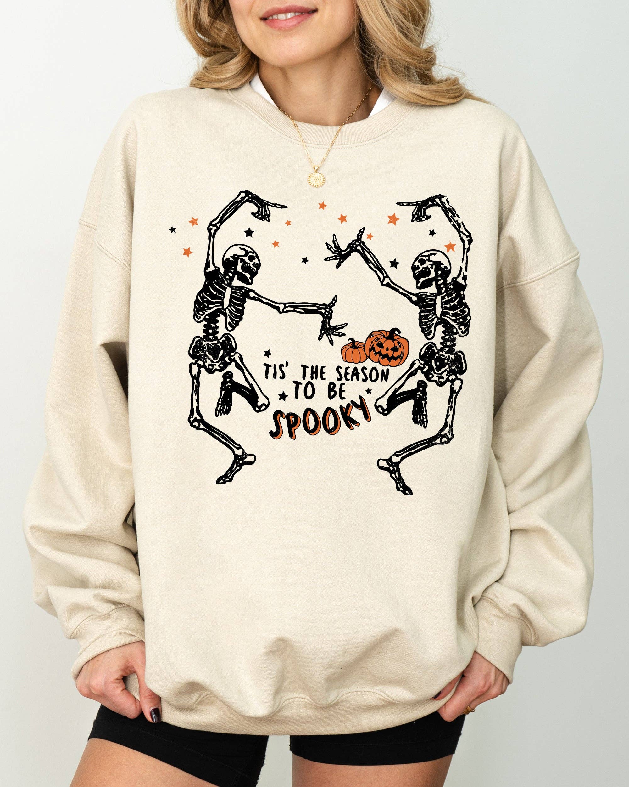 Tis the Season, Spooky, Skeleton, Ghost Halloween Sweatshirt T-Shirts, Hoodie | PodTeesHub.com