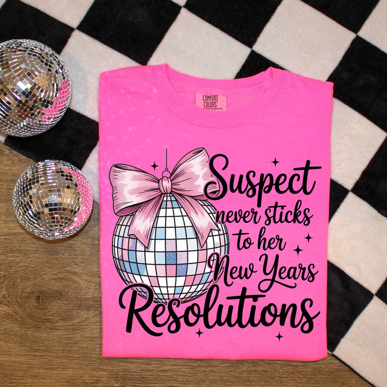 Suspect Never Sticks To Her New Years Resolutions Tee Hoodie, Sweatshirt | PodTeesHub.com