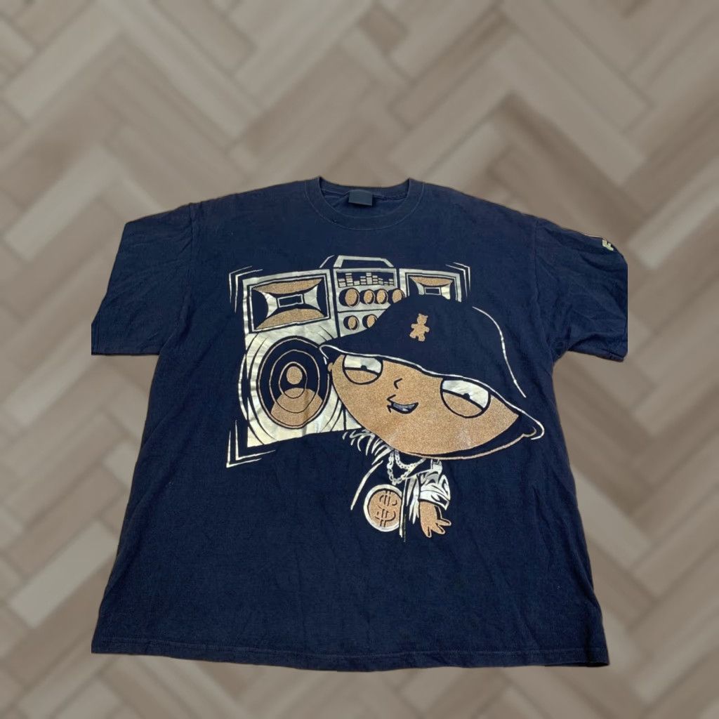 Vintage Changes Stewie Family Guy Shirt Mens L Black Hip Hop Y2k Boom Box 11322 Hoodie, Sweatshirt | PodTeesHub.com
