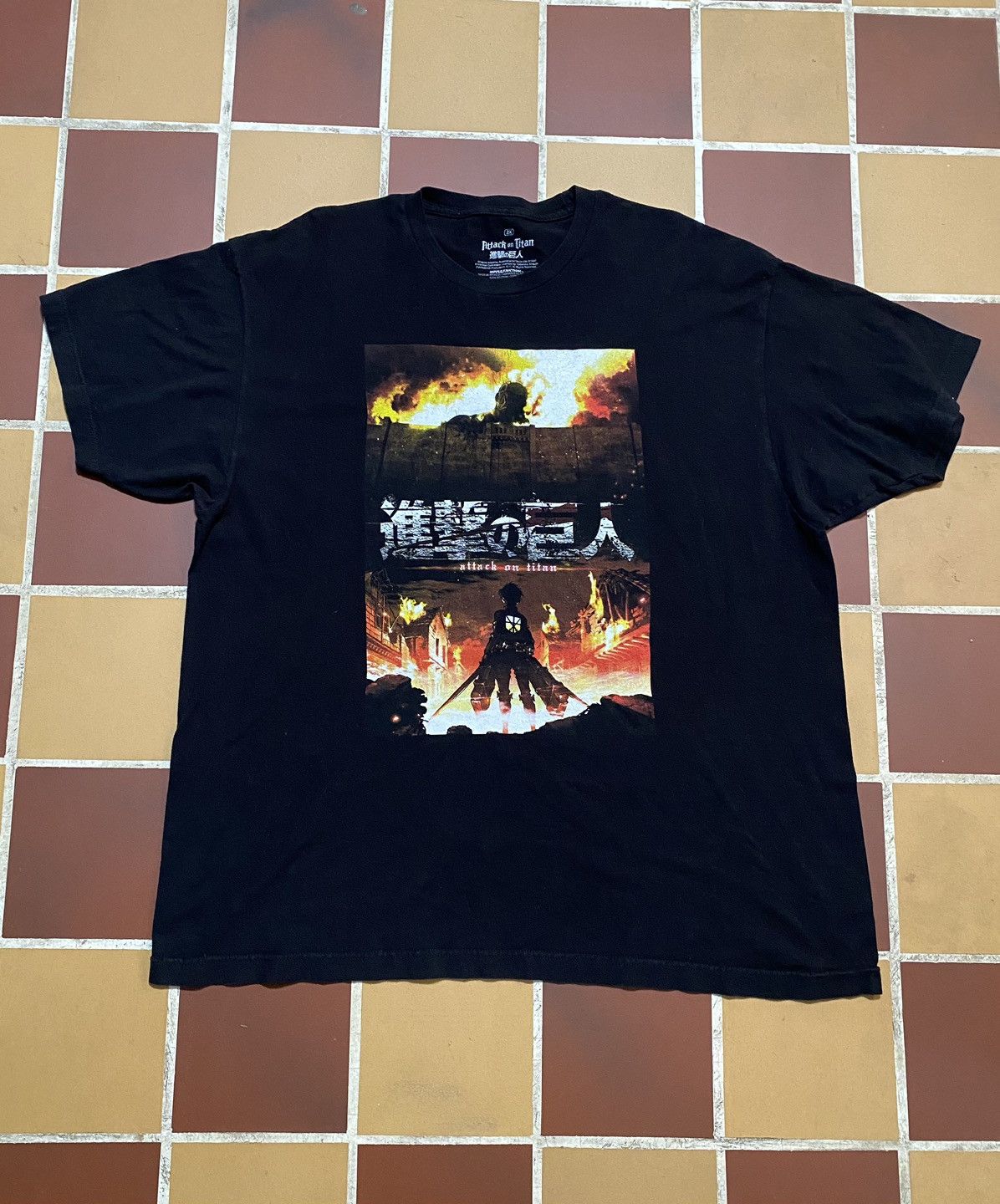 Anime Vintage Rare Attack On Titan Season 1 Shirt Hoodie, Sweatshirt | PodTeesHub.com