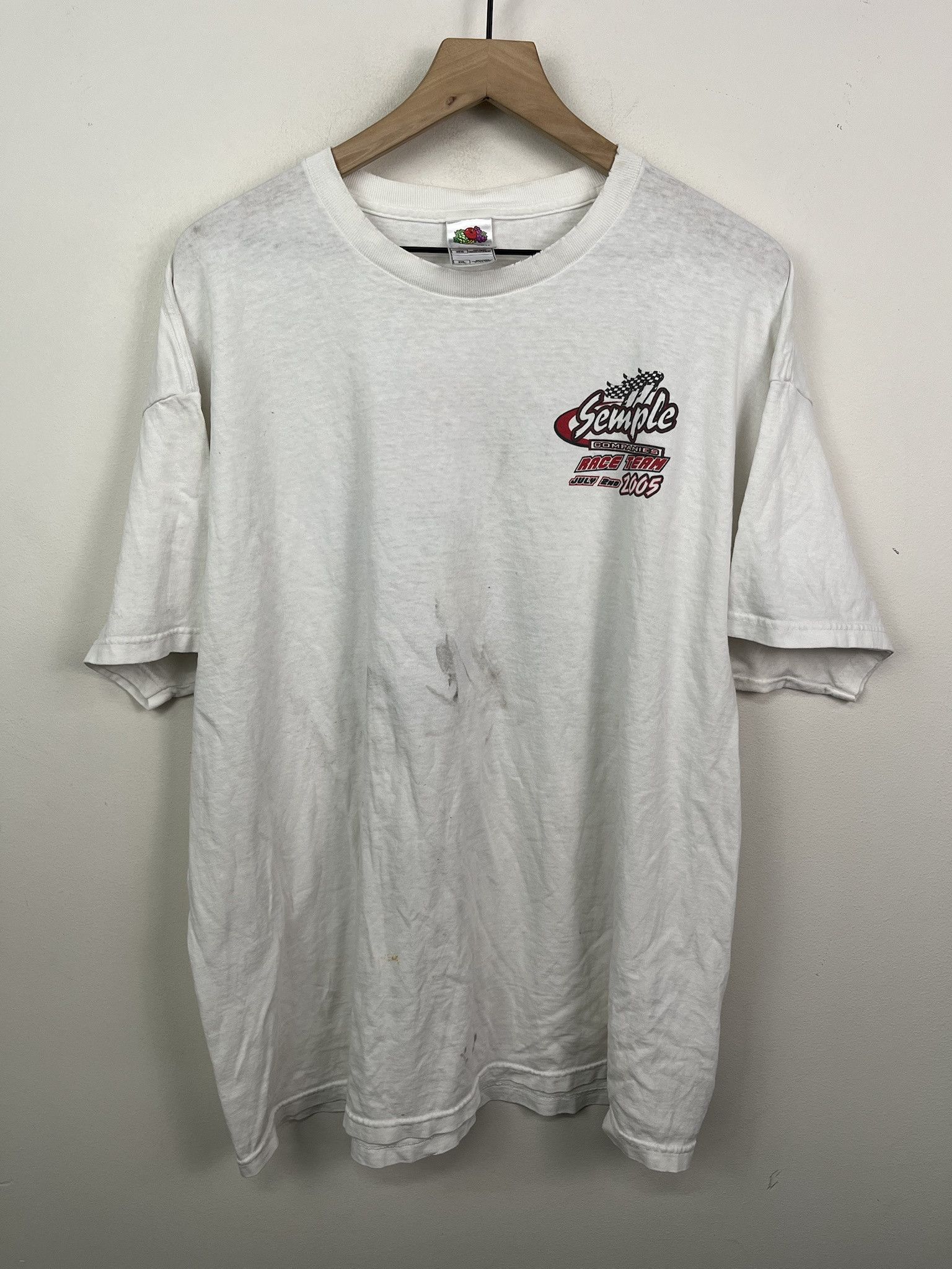 Vintage Y2k Nascar Semple Racing T Shirt Size Xxl Hoodie, Sweatshirt | PodTeesHub.com