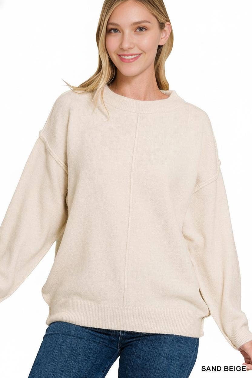 ,.Garment Dyed Front Seam Sweater T-Shirts, Hoodie, Sweatshirt | PodTeesHub.com